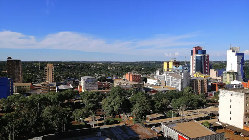 Vista de Ciudad del Este, no Paraguai